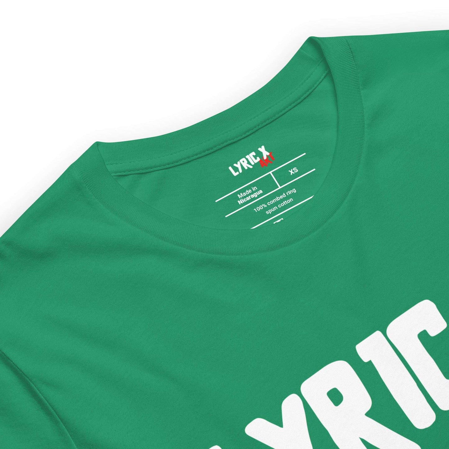 T Lyric X Art Logo "Mission" Red Gold tshirt