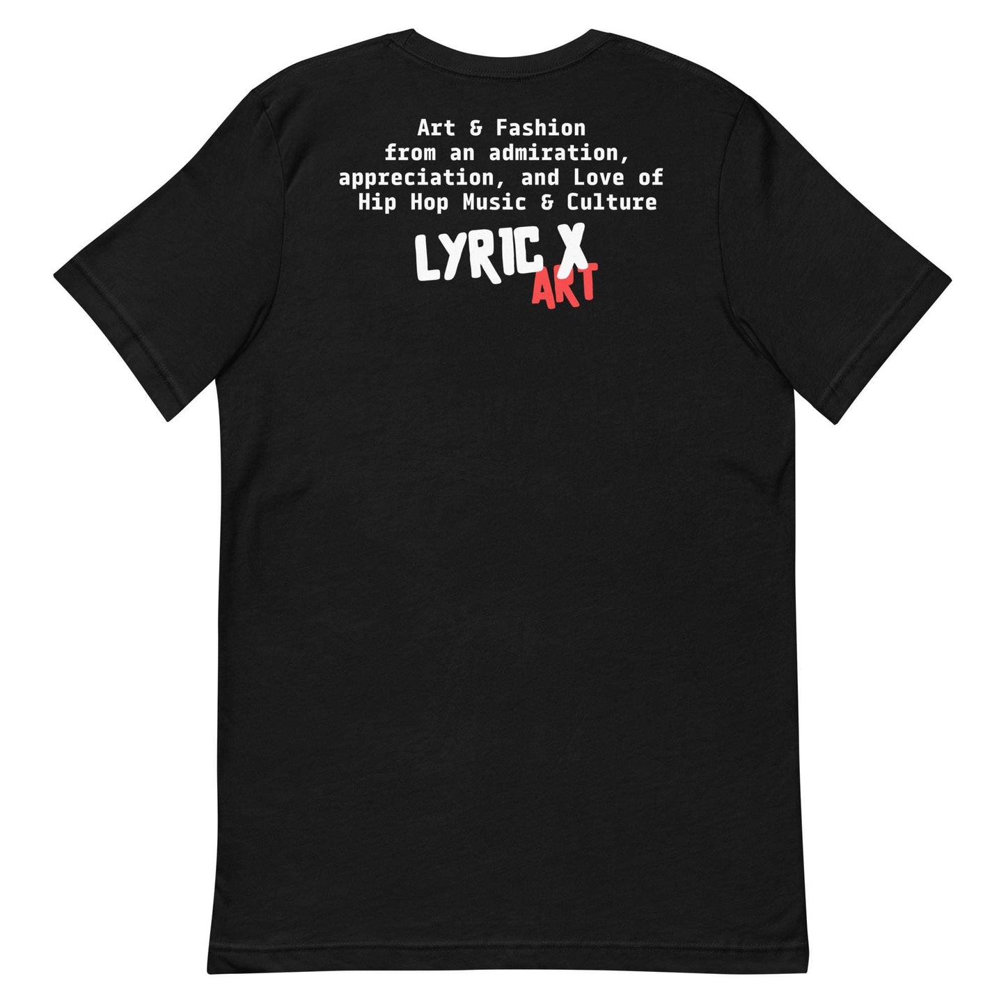 T Lyric X Art Logo "Mission" Red Gold tshirt