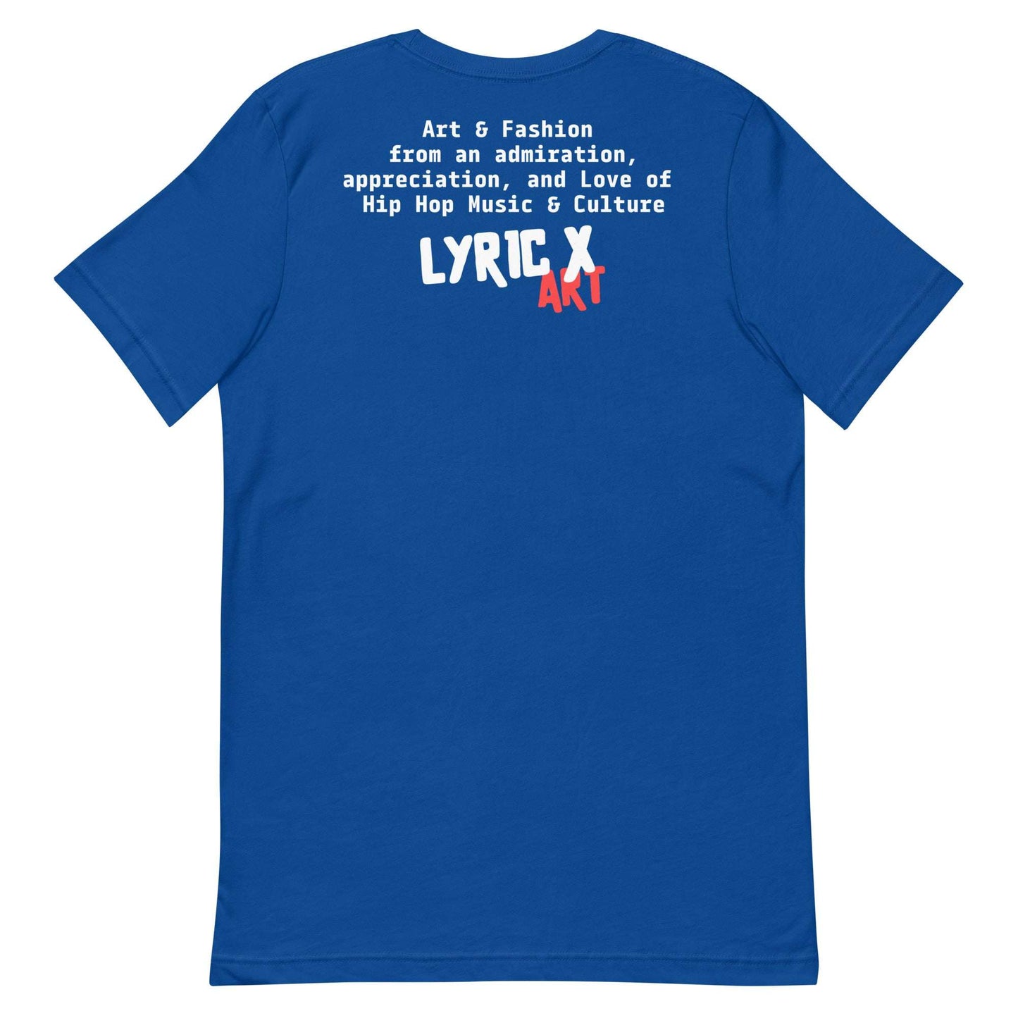 T Lyric X Art Logo "Mission" Red Gold tshirt