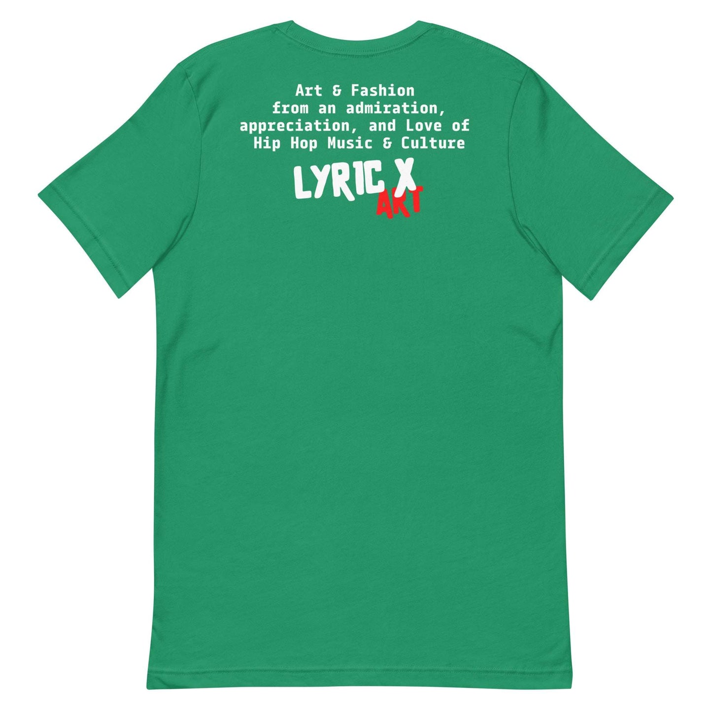 T Lyric X Art Logo "Mission" Red Gold tshirt