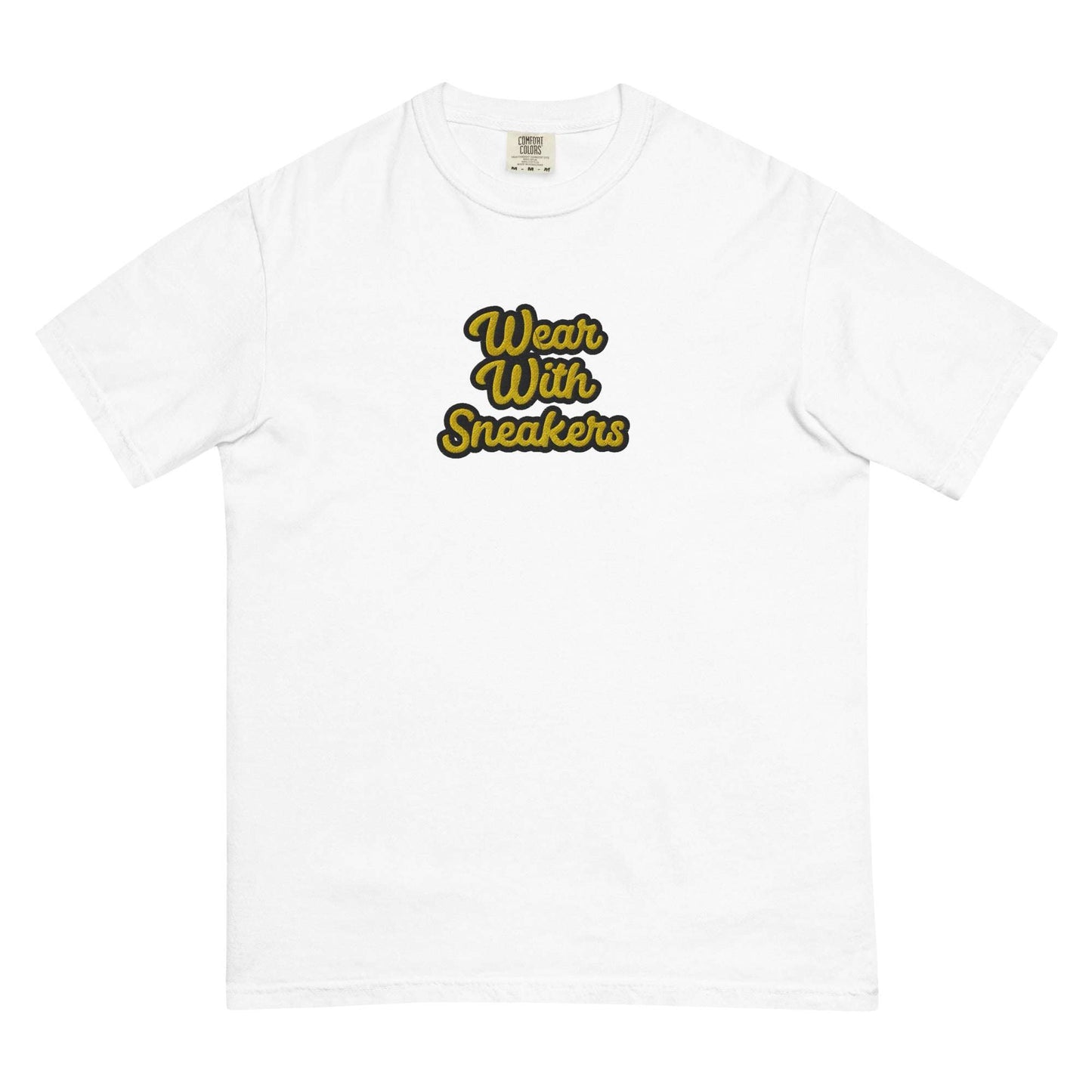 Wear With Sneakers garment-dyed heavyweight t-shirt White / 3XL