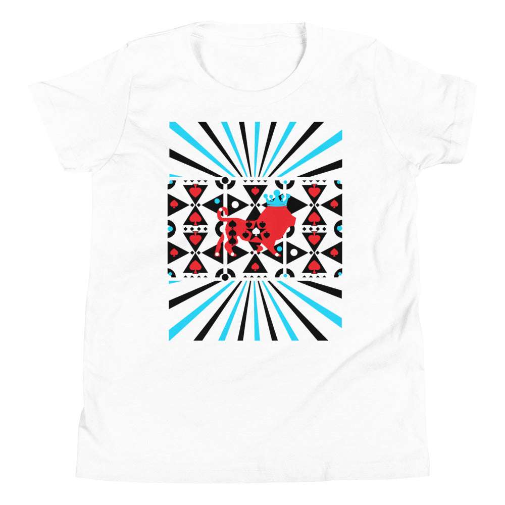 Youth T King of Spades White / XL kids