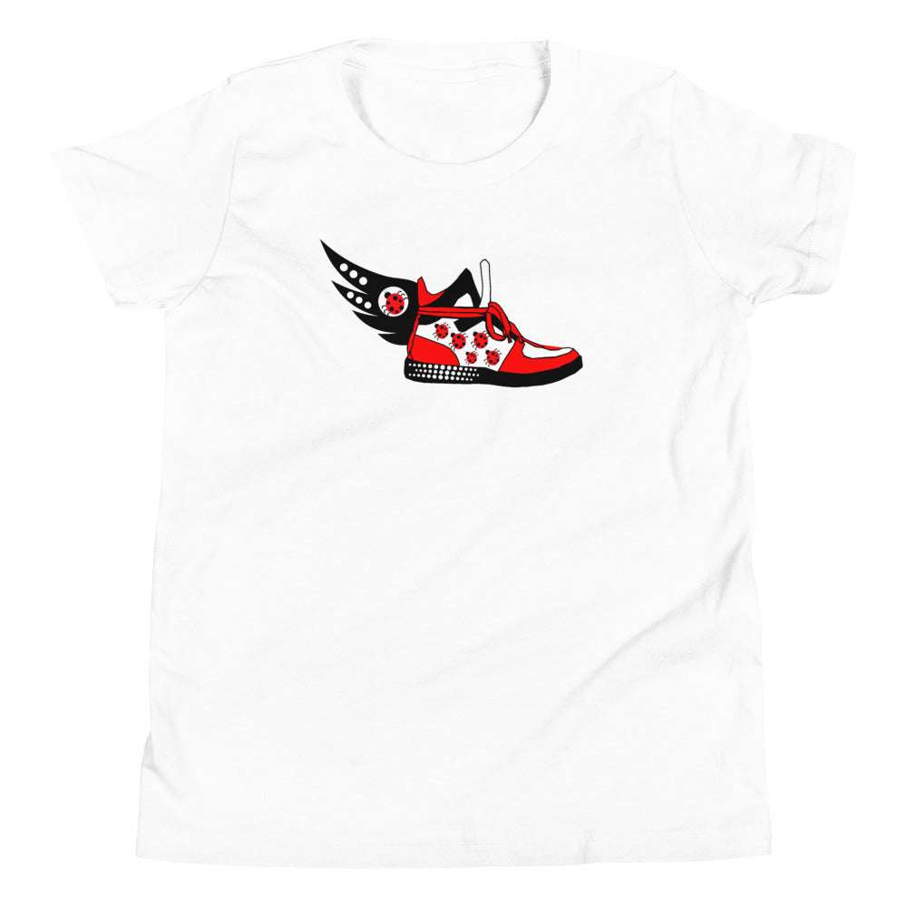 Youth T Ladybugs Sneaker White / XL kids
