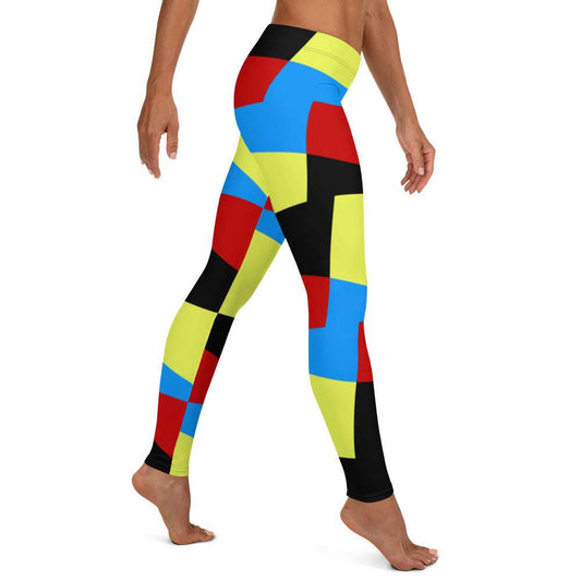 Leggings Color Block Abstract XL leggings