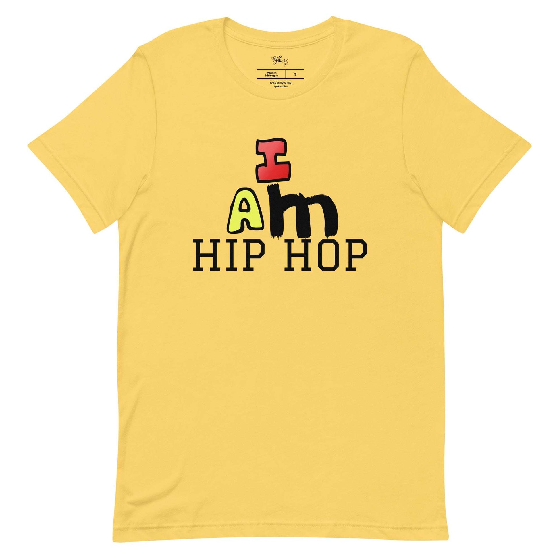 I Am Hip Hop T-Shirt Yellow / 4XL