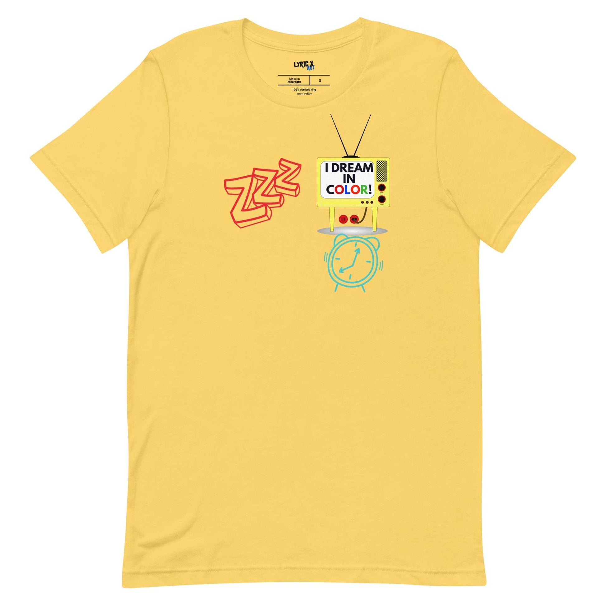 I Dream In Color T-Shirt Yellow / 4XL