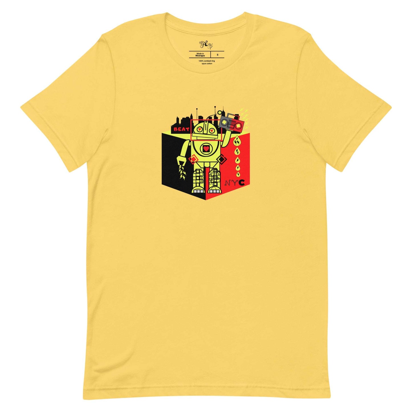 T Beat Drop Robot Yellow / 4XL tshirt