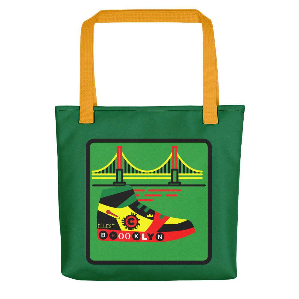 Brooklyn New York Tote Yellow tote bag