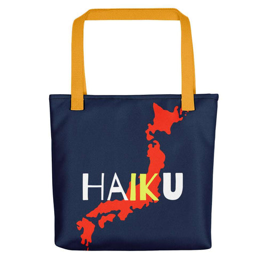 Tote HAIKU, Can you? Yellow tote bag