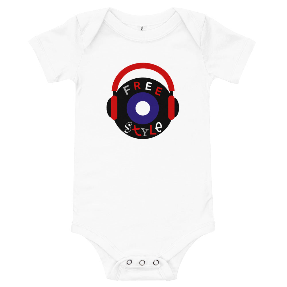 Baby One Piece Free Style Vinyl White