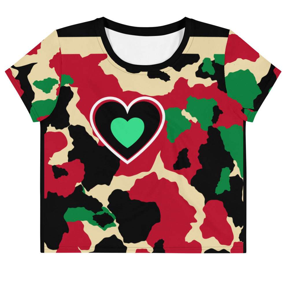 All Over Crop T Camo Love 3XL crop top