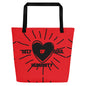 Love of Soul Large Tote Bag - lyricxart