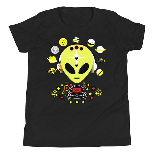 Youth T Fresh Yellow Alien Black / XL kids