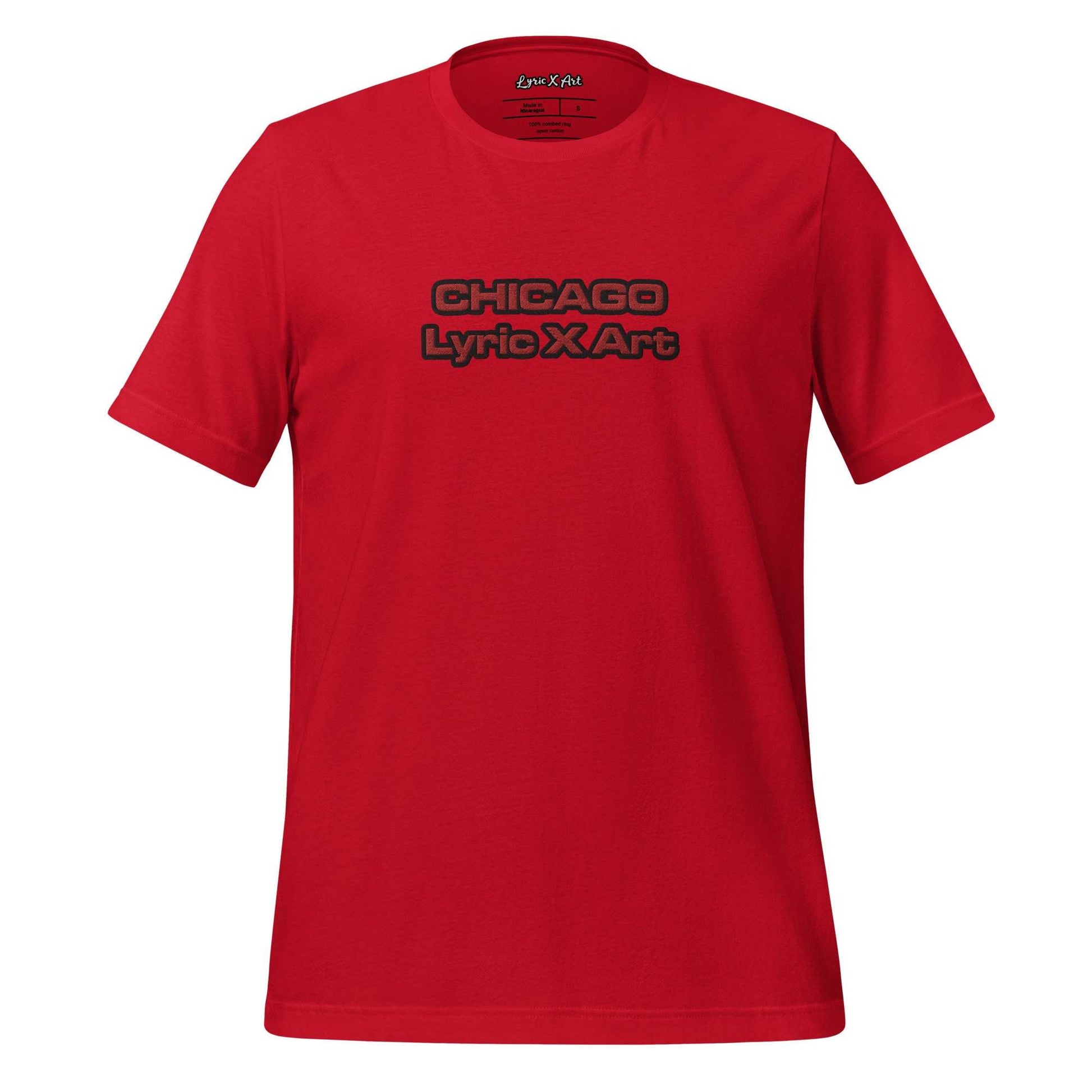 Chi &amp;quot;Chicago&amp;quot; Lyric X Art T-Shirt