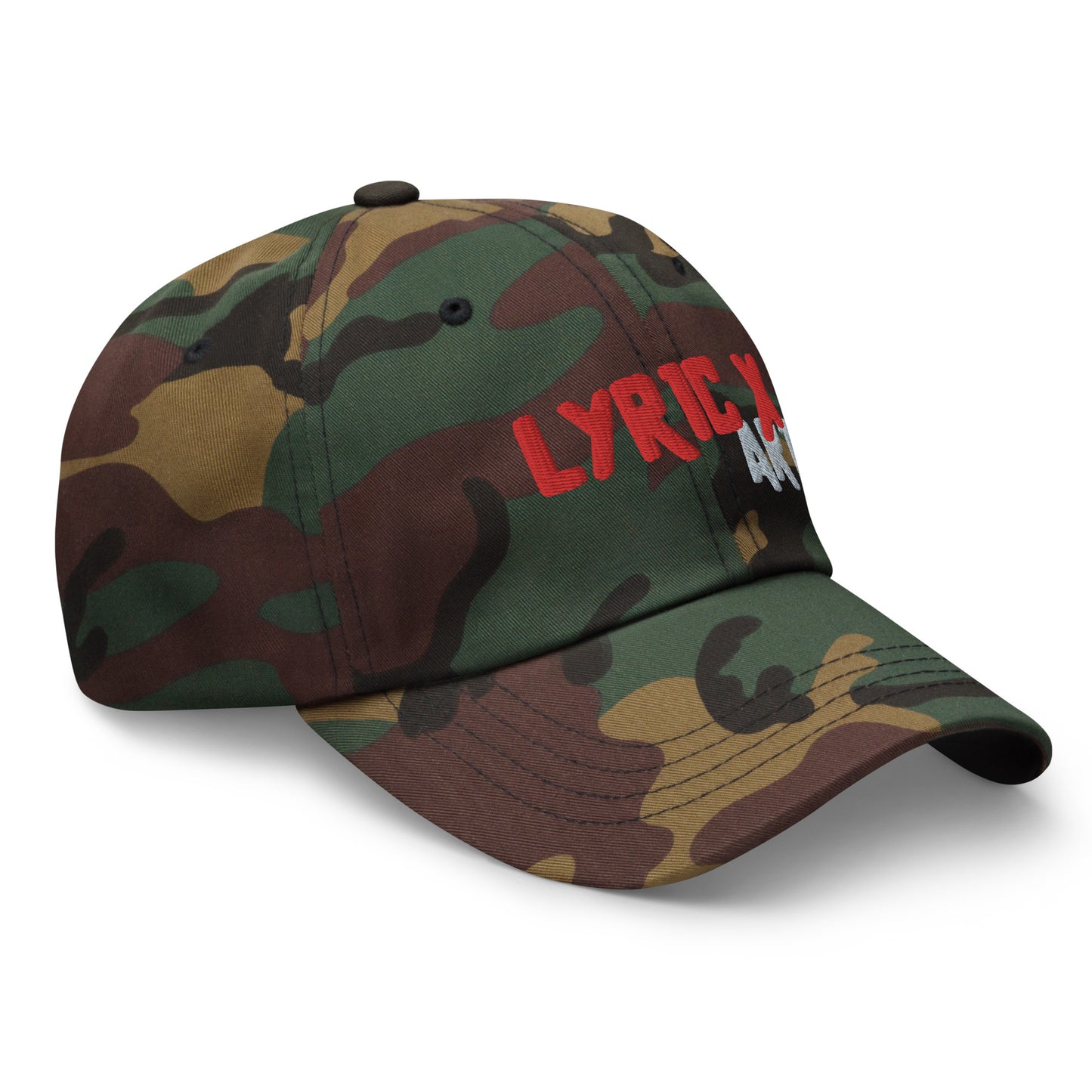 Lyric X Art Logo Red & Silver Dad Hat - lyricxart