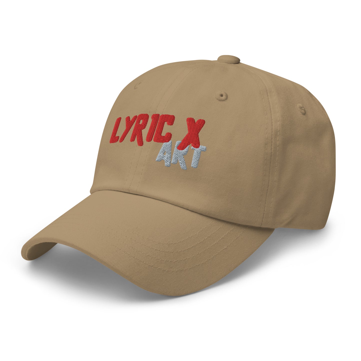 Lyric X Art Logo Red & Silver Dad Hat - lyricxart