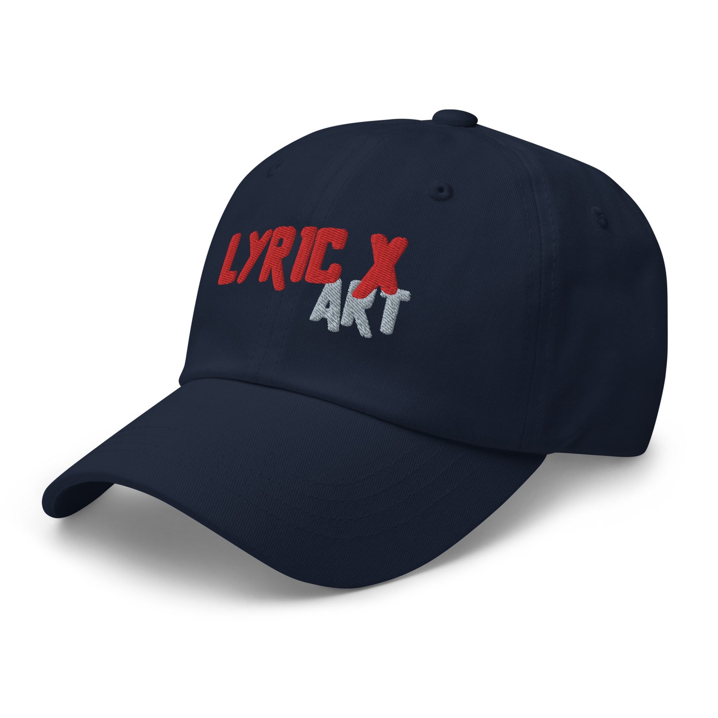 Lyric X Art Logo Red & Silver Dad Hat - lyricxart