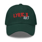 Lyric X Art Logo Red & Silver Dad Hat - lyricxart