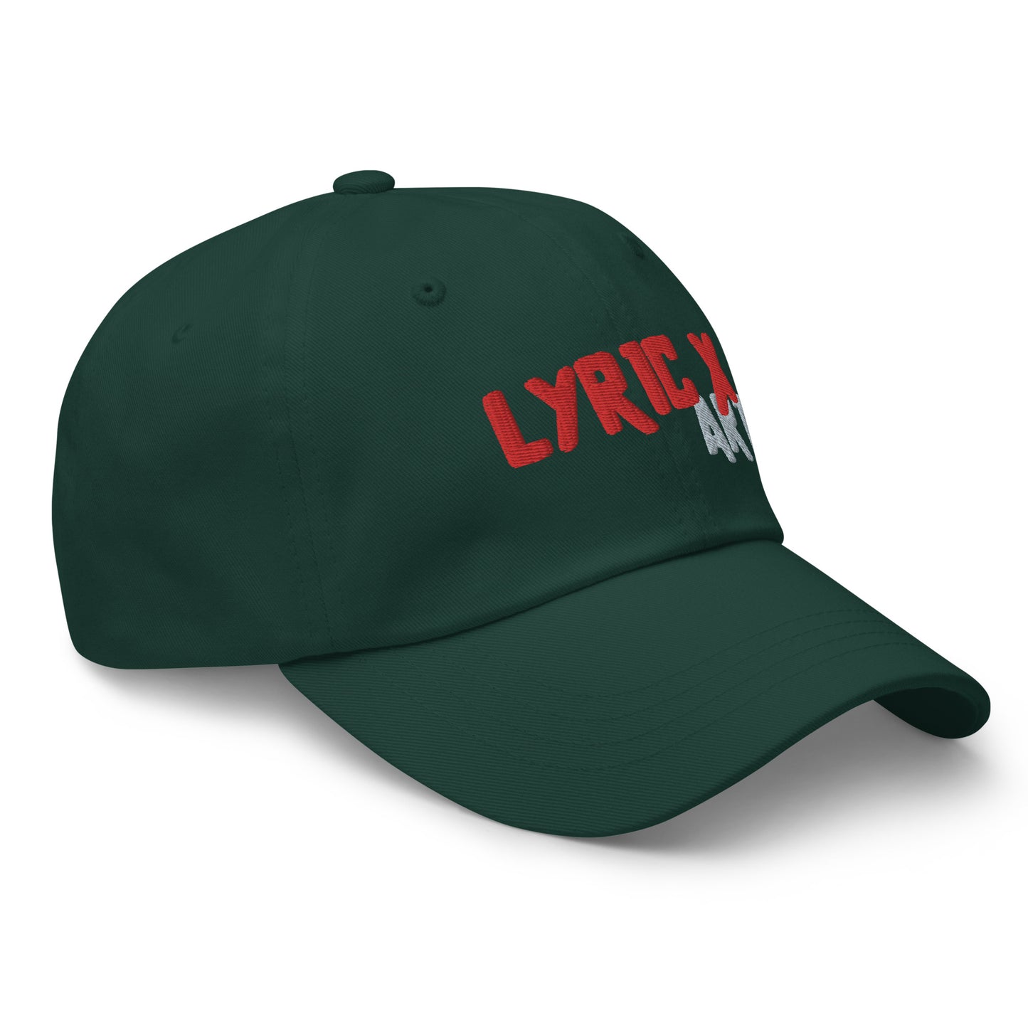 Lyric X Art Logo Red & Silver Dad Hat - lyricxart