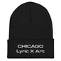 Cuffed Beanie Chicago Lyric X Art - lyricxart