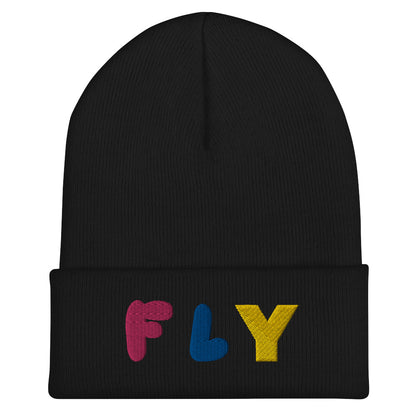 Cuffed Beanie Fly I Am - lyricxart