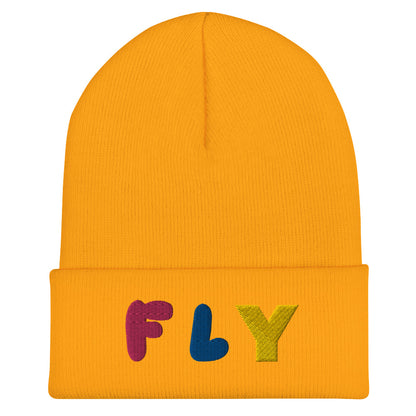 Cuffed Beanie Fly I Am - lyricxart