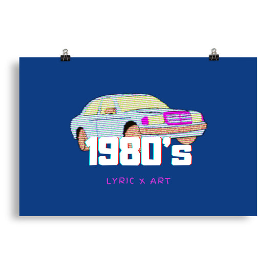 1980's Coupe Poster - lyricxart