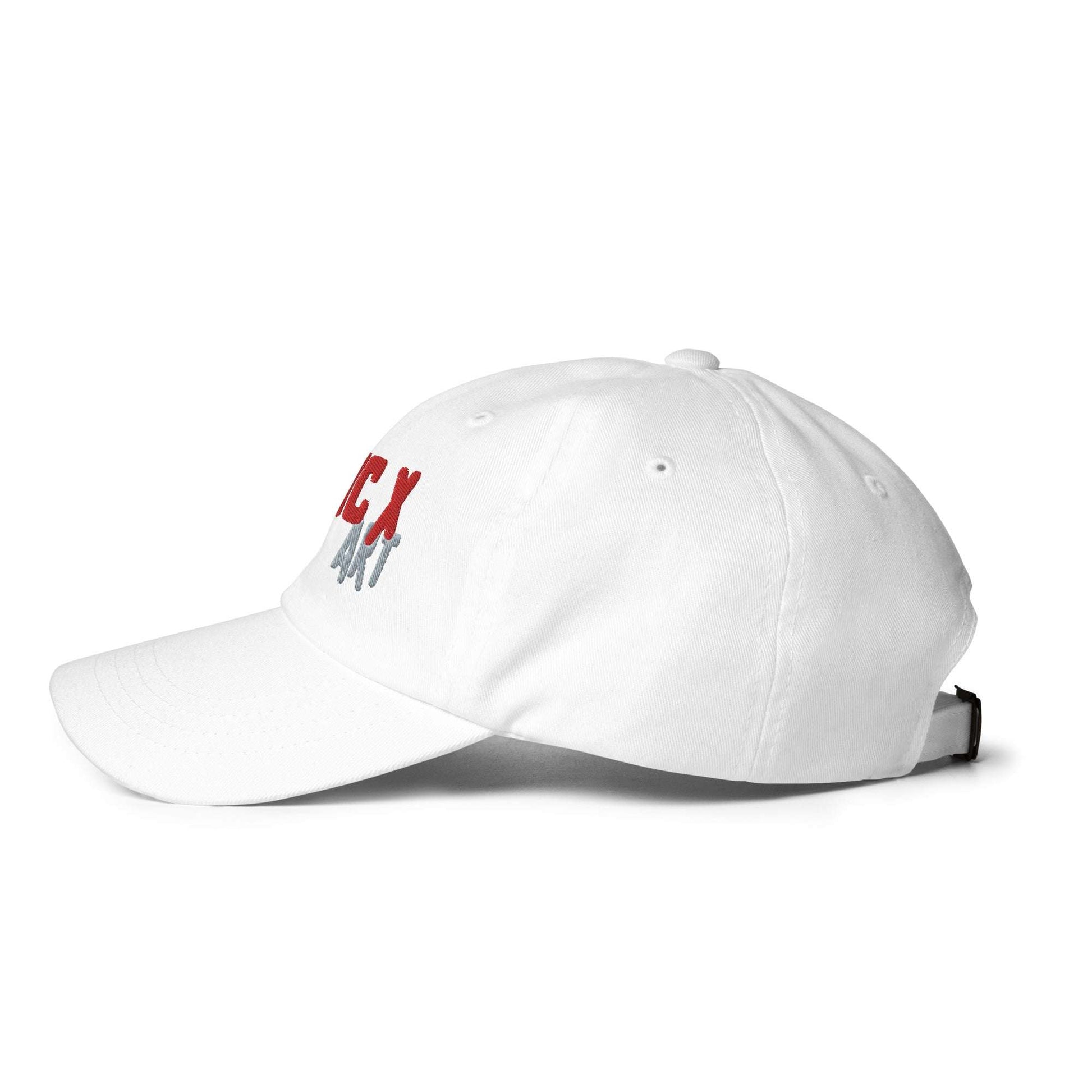 Lyric X Art Logo Red &amp;amp; Silver Dad Hat hat