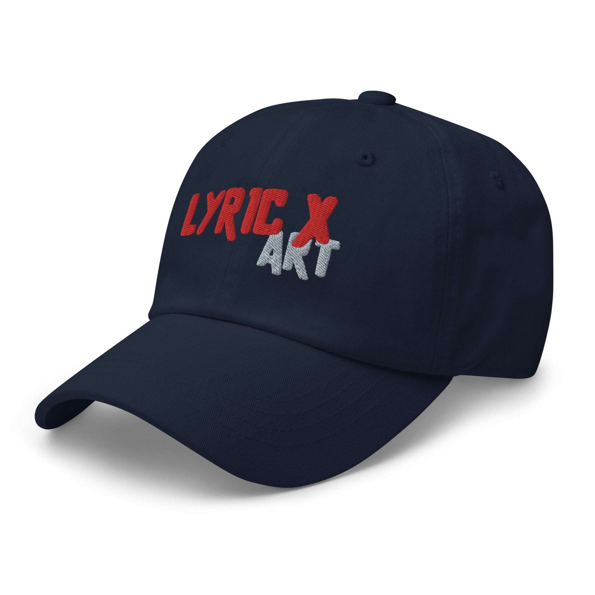 Lyric X Art Logo Red &amp;amp; Silver Dad Hat hat