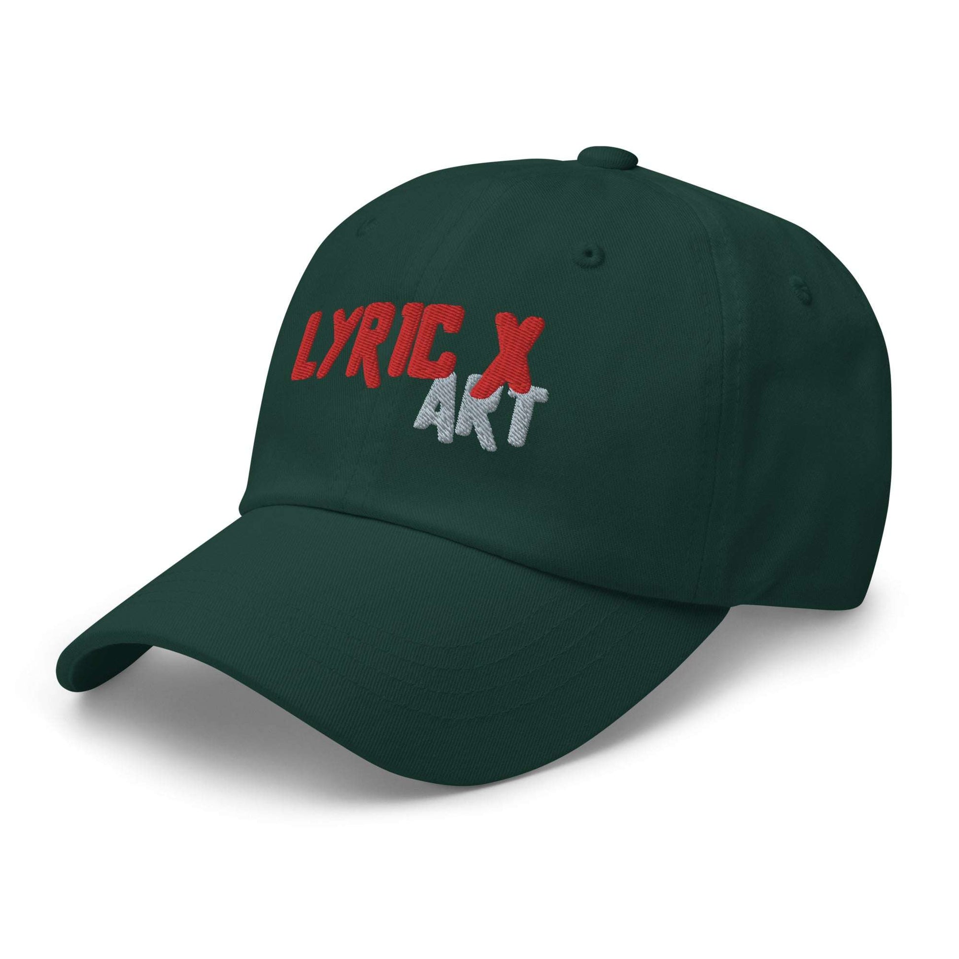 Lyric X Art Logo Red &amp;amp; Silver Dad Hat hat