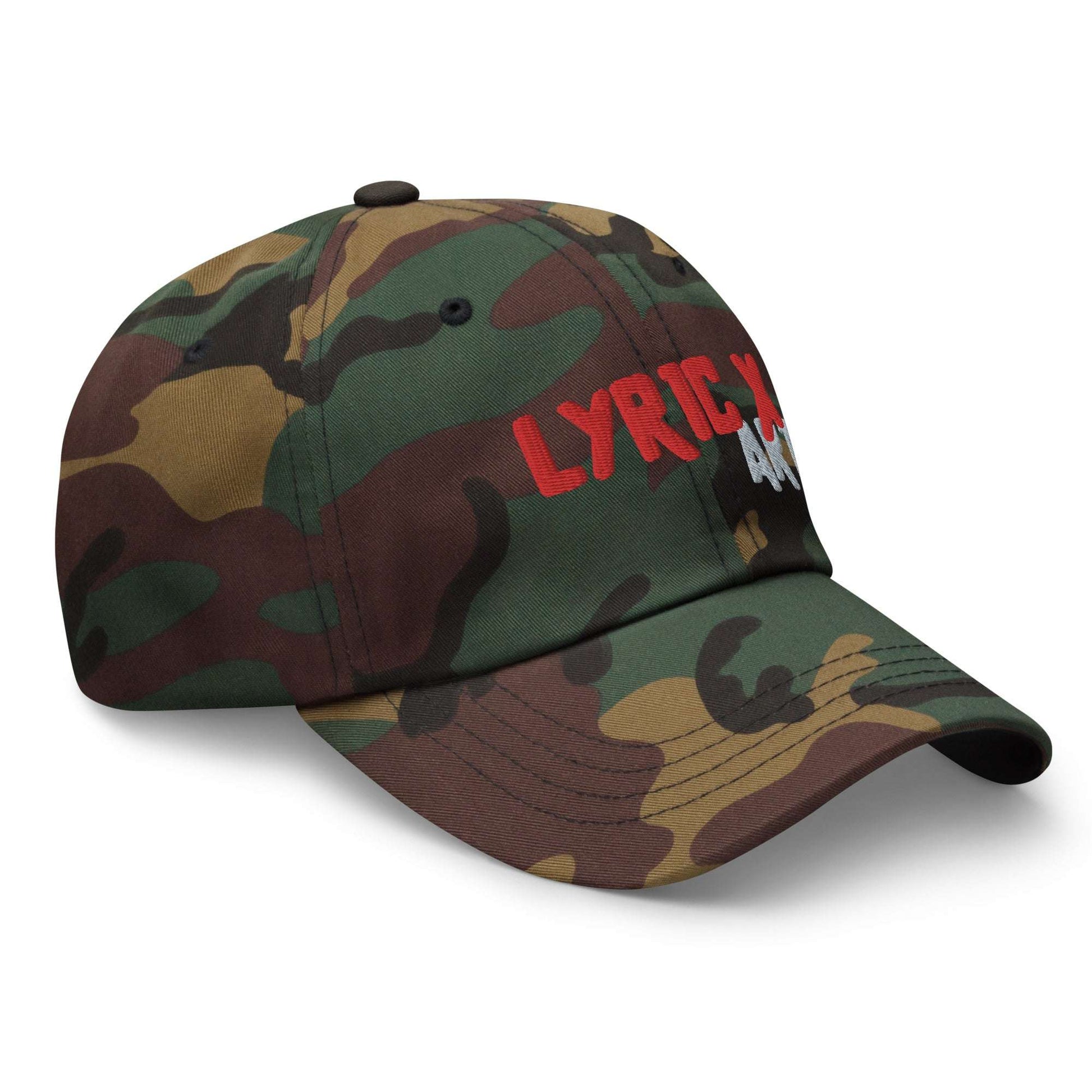 Lyric X Art Logo Red &amp;amp; Silver Dad Hat hat