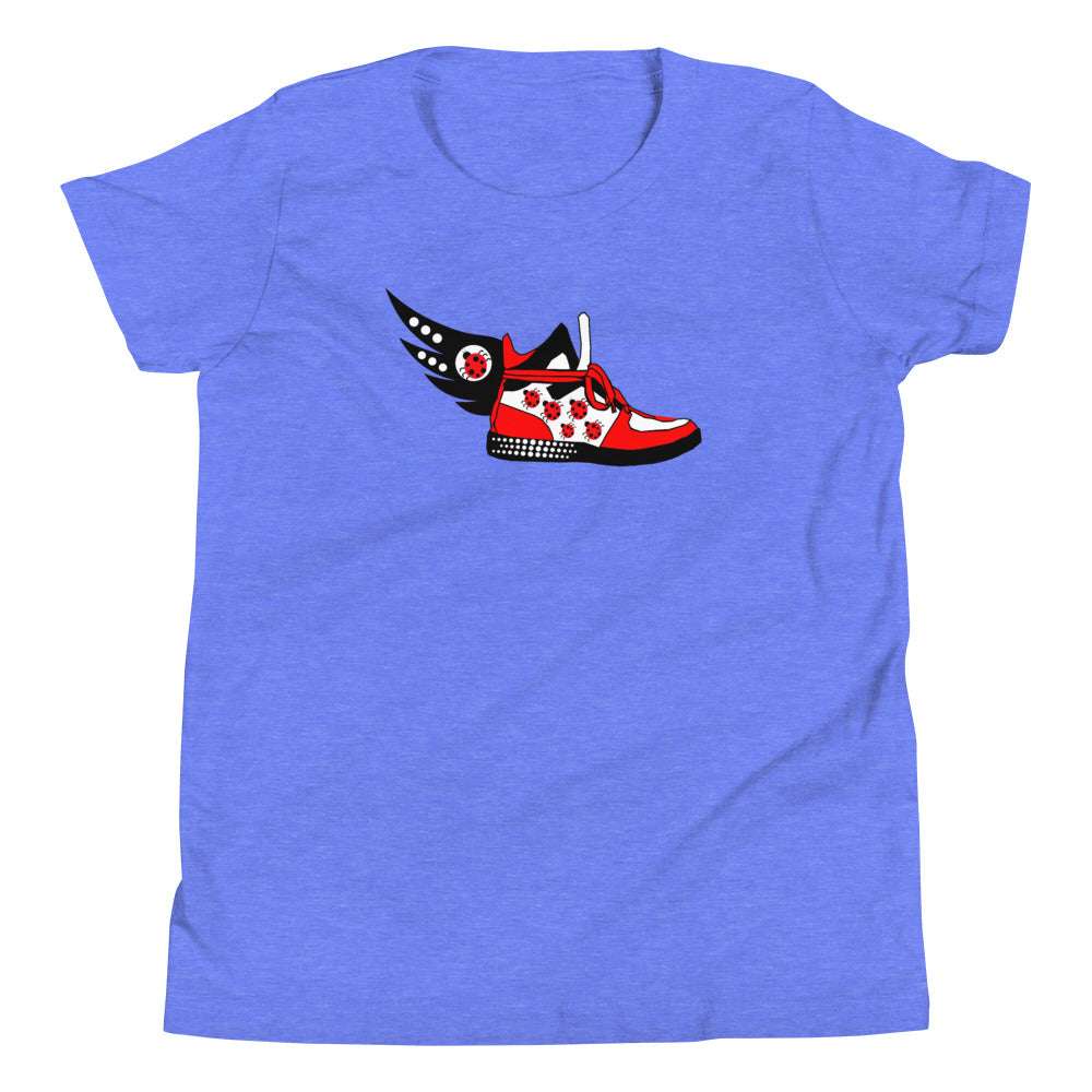 Youth T Ladybugs Sneaker Heather Columbia Blue / XL kids
