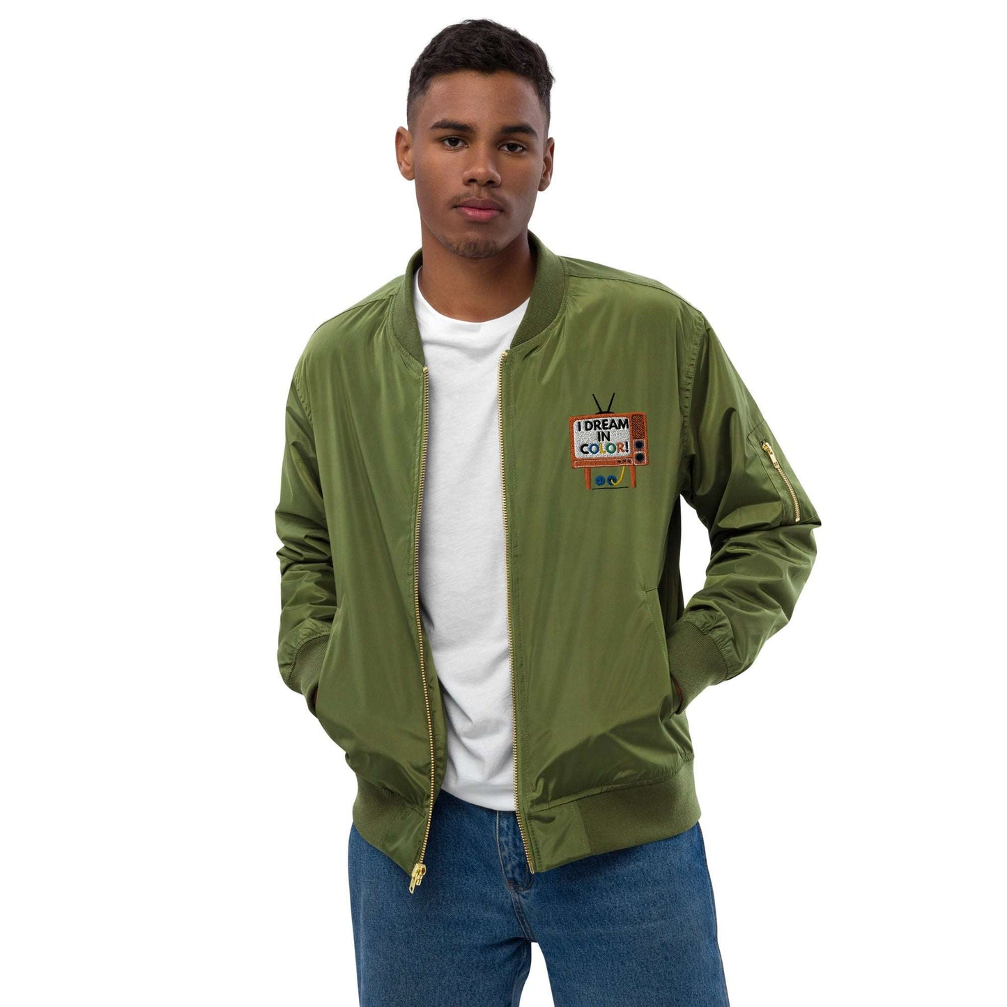I Dream In Color Premium recycled bomber jacket