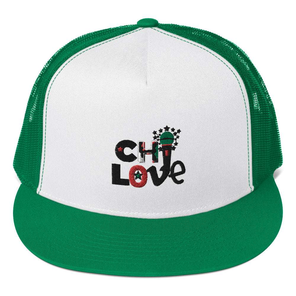 Chi Love Trucker Cap Kelly/ White/ Kelly cap