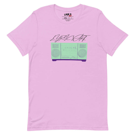 Lyric X Art Mint Green Boom Box T-Shirt Lilac / 2XL