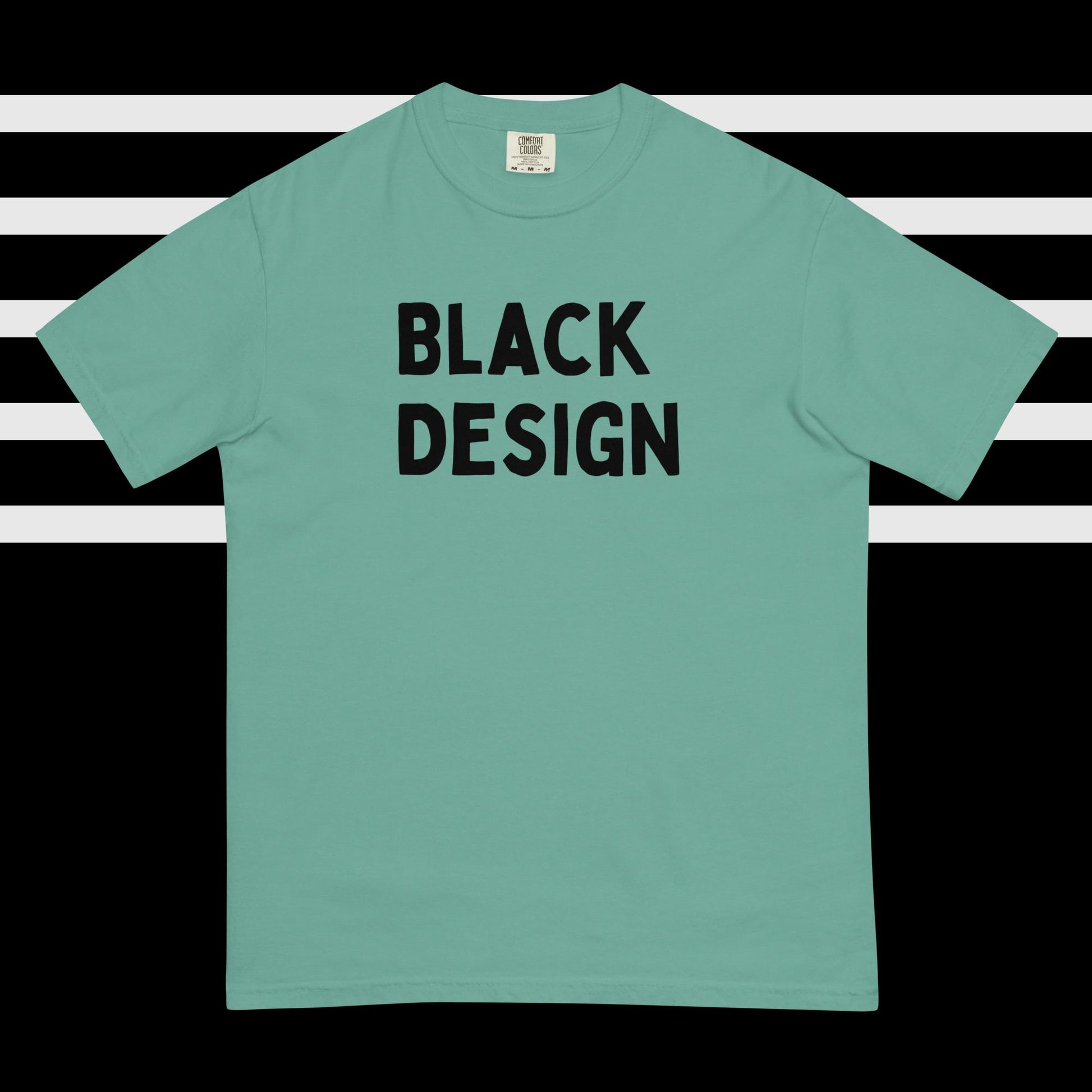 Black Design Garment-Dyed Heavyweight T-shirt - lyricxart
