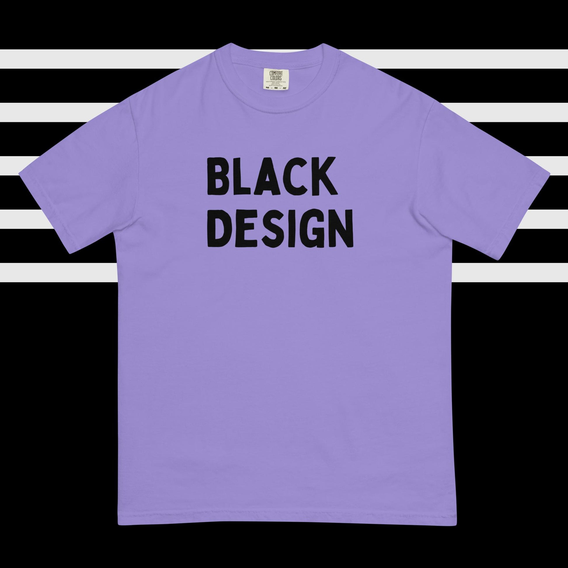 Black Design Garment-Dyed Heavyweight T-shirt - lyricxart