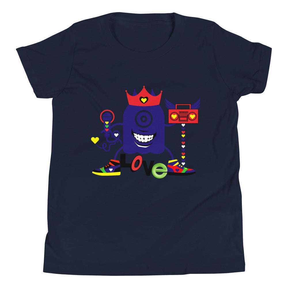 Youth T Hip Hop Love Monster Navy / XL kids
