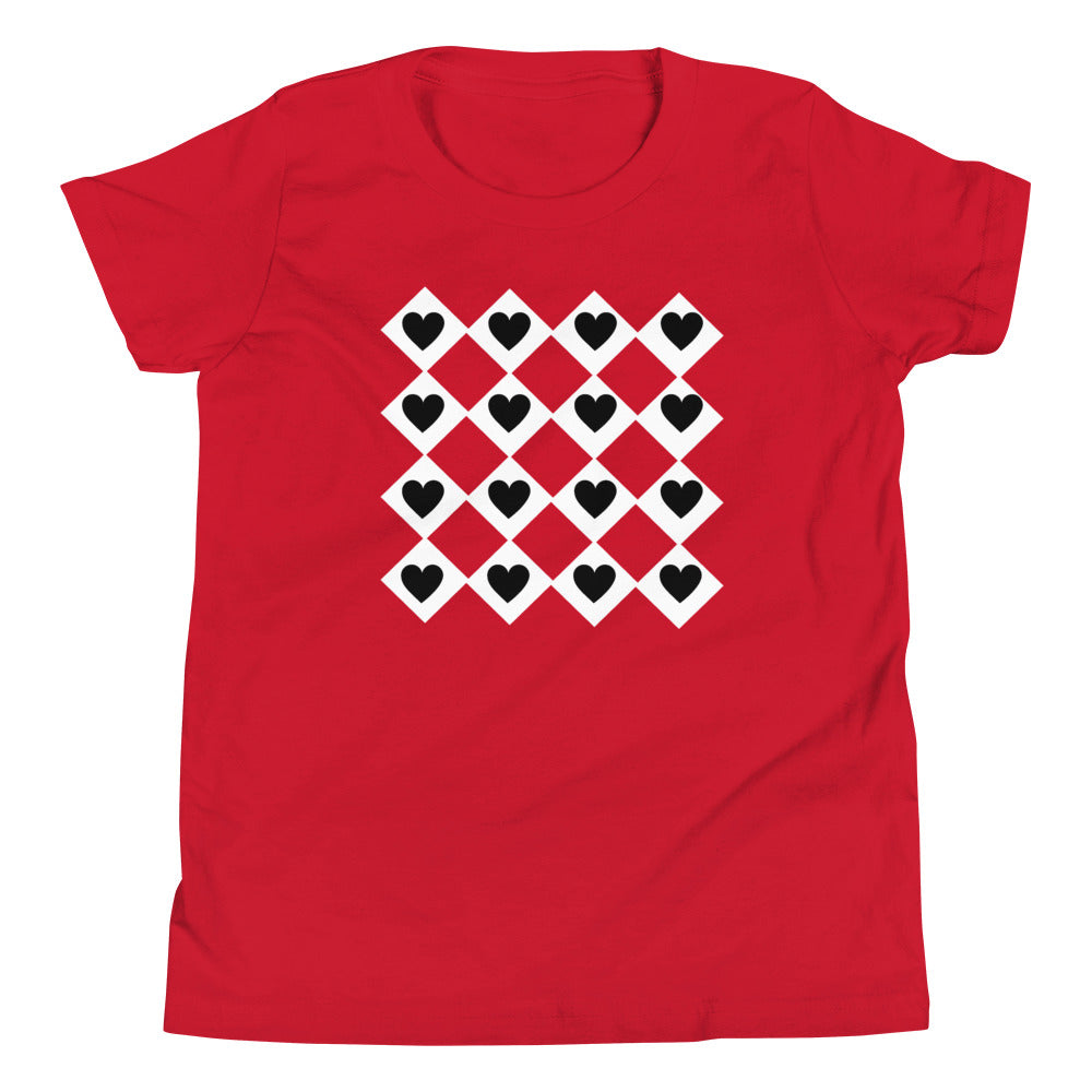 Youth T Hearts &amp;amp; Diamonds Red / XL kids
