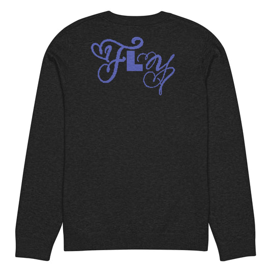 Fly Rocket Knitted crew neck sweater sweater
