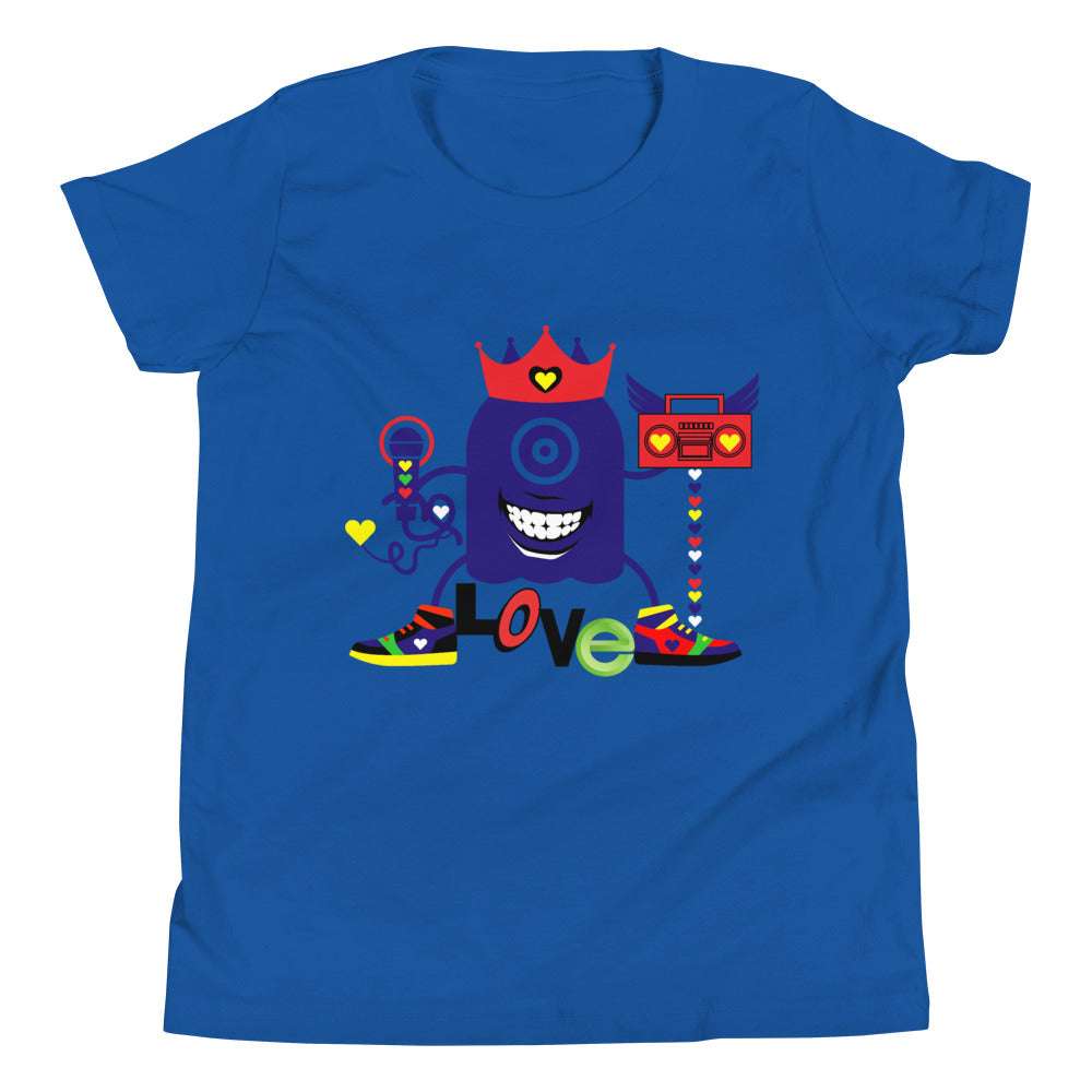 Youth T Hip Hop Love Monster True Royal / XL kids