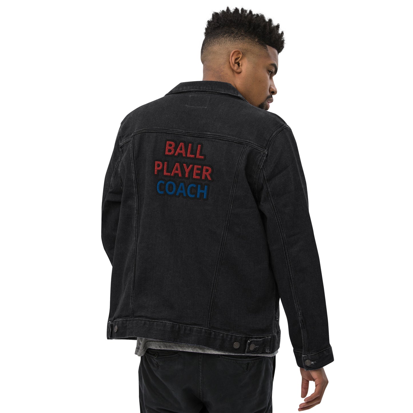 Team Lyric Ball Player Coach Denim jacket - lyricxart