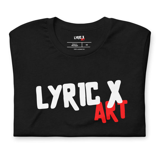 T Lyric X Art Logo "Mission" Red Gold - lyricxart