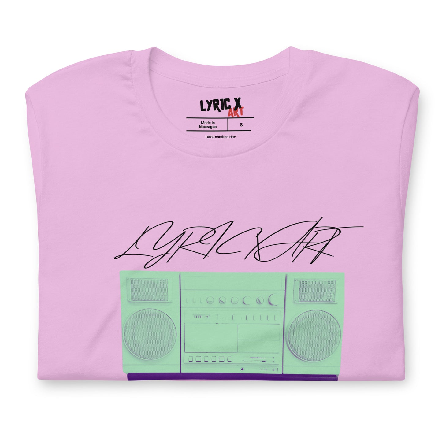 Lyric X Art Mint Green Boom Box T-Shirt