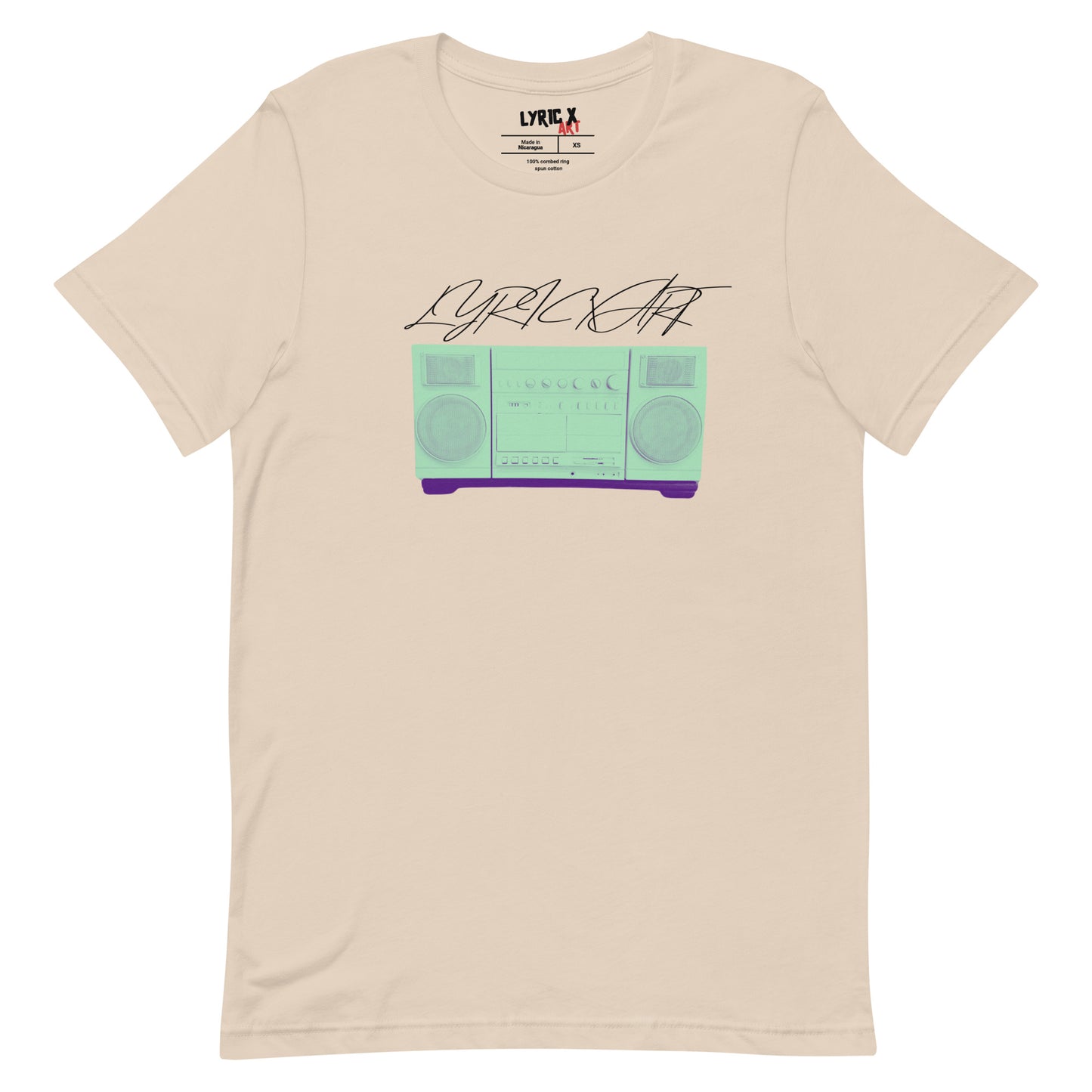 Lyric X Art Mint Green Boom Box T-Shirt