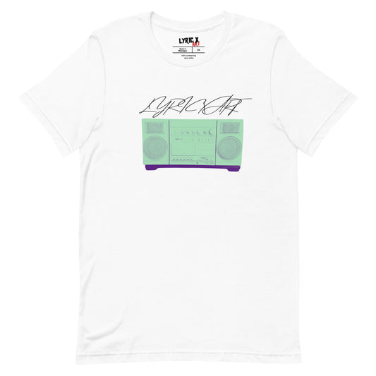 Lyric X Art Mint Green Boom Box T-Shirt