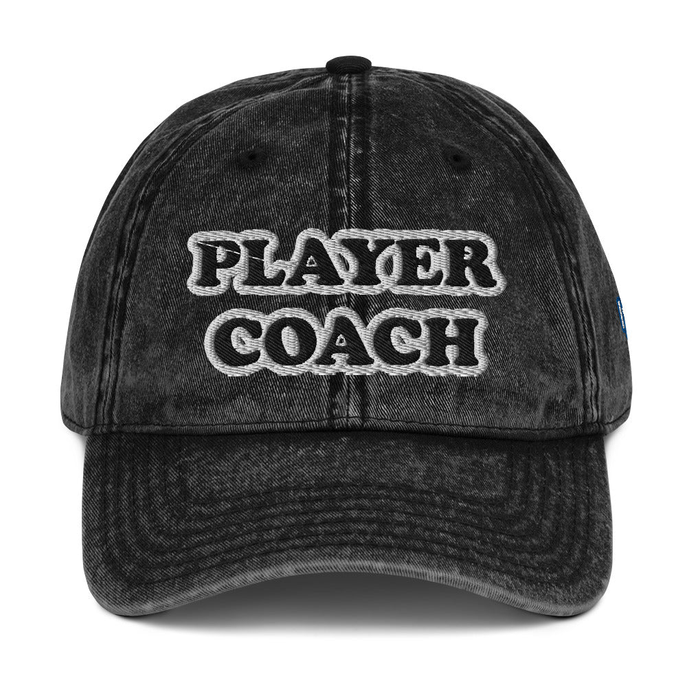 Player & Coach Vintage Cotton Twill Cap - lyricxart