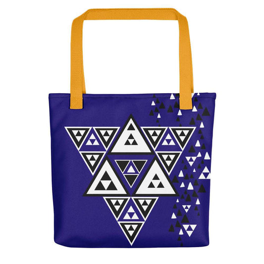Tote Triangles Yellow tote bag