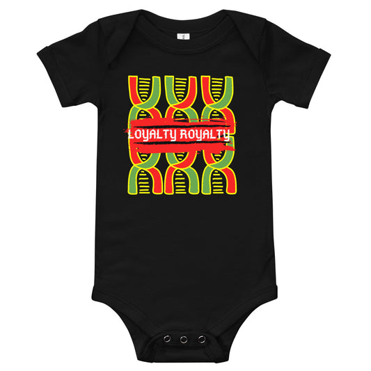 Baby One Piece Loyalty Royalty Black 