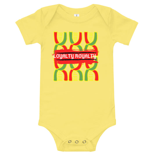 Baby One Piece Loyalty Royalty Yellow